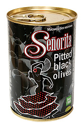 Schwarze Oliven "Senorita" ohne Stein