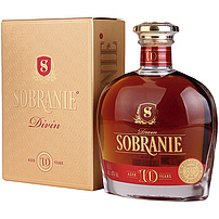 "SOBRANIE" Weinbrand (Brandy) 10 Jahre gereift in französischen Eichenfässern, 40% vol.