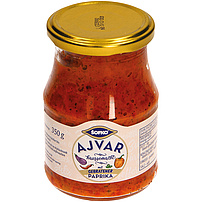 Gemüsezubereitung "Ajvar" nach Hausrezept mit Paprika & gegrillten Auberginen