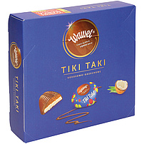 Pralinen mit Erdnuss- und Kokosnusscreme-Füllung (56%) "Tiki-Taki"
