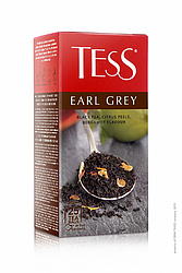 Schwarzer Tee "Tess Earl Grey", aromatisiert – Bergamotte, in Teebeuteln 25 x 1,6g