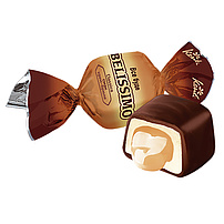 Konfekt "Belissimo Classik" mit Füllung mit Creme-Brulee Geschmack 20,1% in kakaohaltiger Fettglasur 20% /lose