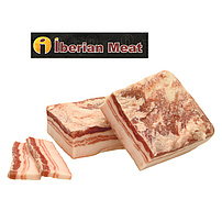 Iberischer Schweinebauchspeck, mit Schwarte, gepökelt, gesalzen /lose