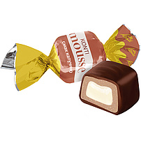 Konfekt "Konti Mousse" mit Füllung mit Cappuccino Geschmack 28,2% in kakaohaltiger Fettglasur 20% /lose