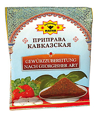 Gewürzzubereitung "Kavkazskaja" für Gerichte aller Art.