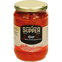 Pikante Paprika- und Auberginenzubereitung "Ajvar"
