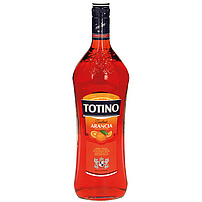 Boisson alcoolisée "Totino Arancia" aromatisée au goût dherbes et dorange, fermenté à partir de jus de raisin