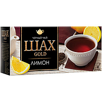 Schwarzer Tee "Shah Gold Lemon", aromatisiert – Zitrone, in Teebeuteln