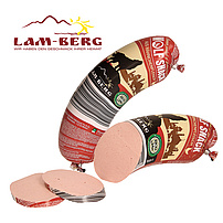 Halal Wolf Snack aus Hähnchenfleisch - Geflügelfleischwurst einfach mit Trinkwasser und Kartoffelstärke