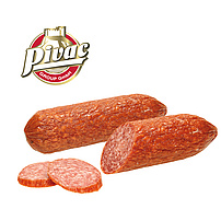 Geräucherte Rohwurst "Cajna" nach Art einer Salami