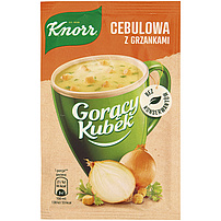 Knorr Heiße Tasse-Schnelle Zwiebelsuppe mit Knusper-Croutons