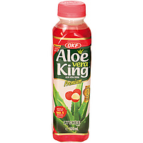 Aloe Vera Getränk mit Litschigeschmack