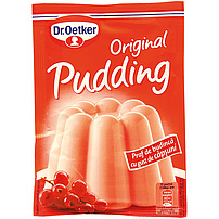 Puddingpulver mit Erdbeergeschmack