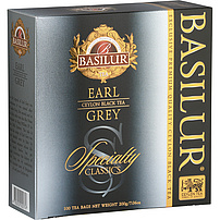 "Basilur Earl Grey" Schwarzer Ceylon Tee, aromatisiert- Bergamotte 100Btl. 