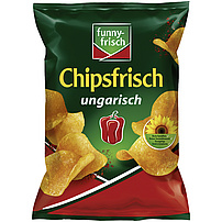 Kartoffelchips Chipsfrisch ungarisch mit Paprikageschmack
