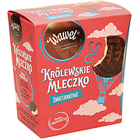 Schaumzuckerware "Krolewskie mleczko smietankowe" mit Sahnegeschmack in Schokolade