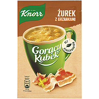 Knorr Heiße Tasse Polnische Sauermehlsuppe mit Croutons