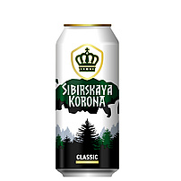 Bier "Sibirskaja Korona Classik" hell, pasteurisiert, 5,3% vol.