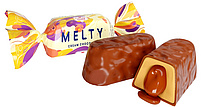 Konfekt "Melty" mit Füllung mit Milchgeschmack 17,2% in kakaohaltiger Fettglasur 15% /lose
