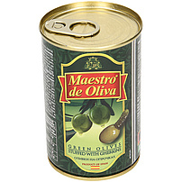Grüne Oliven gefüllt mit Cornichons "Maestro de Oliva"