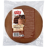 "TORTOFF" Rührteig–Runde Tortenboden mit Kakao, Durchmesser 24 cm, 3 Stück/Pack