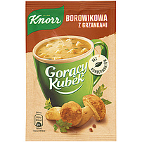 Knorr Heiße Tasse- Instant-Steinpilzsuppe mit Croutons