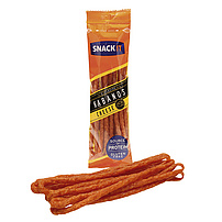 Snack IT - Saucisson Kabanos Exclusif au Fromage. Produit à base de viande de volaille et de porc, finement haché, avec du fromage, fumé, cuit à la vapeur et séché.