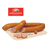 Brühwurst nach polnischem Rezept, mittelgrob, geräuchert "Kielbasa podwawelska"