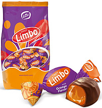 Gelee-Konfekt "LIMBO" mit Orangengeschmack in kakaohaltiger Fettglasur 22% / lose