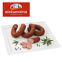 Brühwurst mit Wacholder, mittelgrob, geräuchert und gedörrt "Kielbasa jalowcowa"