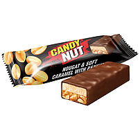 Konfekt "Candy Nut" mit weißem Nugat (33%), Weichkaramell (30%) und ganzen Erdnüssen (17%) in kakaohaltiger Fettglasur (20%) /lose