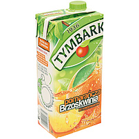 Erfrischungsgetränk mit Orangen- und Pfirsichsaft aus Fruchtsaftkonzentraten. Mit Zucker und Süßungsmittel. Pasteurisiert