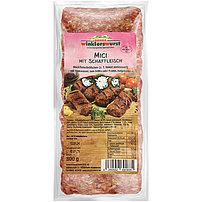 Hackfleischröllchen aus Schweine-, Rind- und Schaffleisch (z.T. feinst zerkleinert) mit Trinkwasser, zum Grillen oder Braten, tiefgefroren