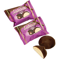 Schaumzuckerwarekonfekt "Lukasia" mit Vanillegeschmack in kakaohaltiger Fettglasur / lose
