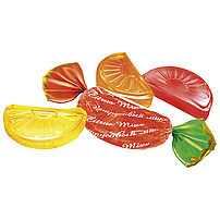 "Citrus Mix" Hartkaramellen- Mischung in Geschmacksrichtungen Orange, Grapefruit, Zitrone/lose