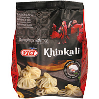 Teigtaschen mit Fleischfüllung "Khinkali" , vorgegart, tiefgefroren