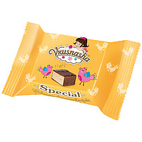 Schaumzuckerwarenkonfekt "Vkusnasha" Special mit Karamellgeschmack in kakaohaltiger Fettglasur /lose