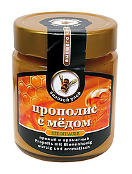 Propolis mit Bienenhonig würzig und aromatisch