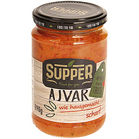 Paprika- und Auberginenzubereitung "Ajvar", scharf