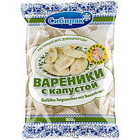 Handgemachte Teigtaschen mit Sauerkraut gefüllt "Wareniki "Sibirjak"