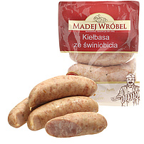 Grobe Brühwurst aus Schweinefleisch mit Wasserzusatz nach polnischer Art "Kielbasa ze swiniobicia"