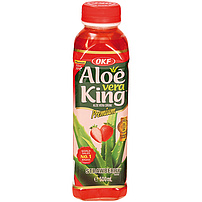 Aloe Vera Getränk mit Erdbeergeschmack