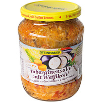 Auberginensalat mit Weißkohl