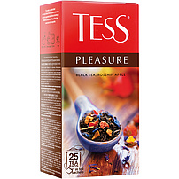 Schwarzer Tee "TESS Pleasure" mit Apfel und Hagebutte, aromatisiert- tropische Früchte, 25 x 1,5g