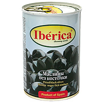 Schwarze Oliven "IBERICA" ohne Stein