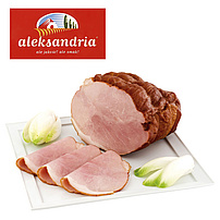 Schweinefleisch, gepökelt, gegart und geräuchert "Szynka wedzona"