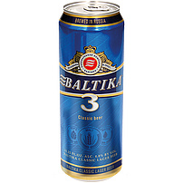 Lager Bier "Baltika classic Nr. 3",  4,8% vol.