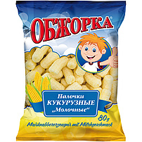Maisknabbererzeugnis "Obschorka" mit Milchgeschmack