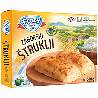 "Zagorje Struklji" Strudelteiggebäck mit Frischkäsefüllung, tiefgefroren