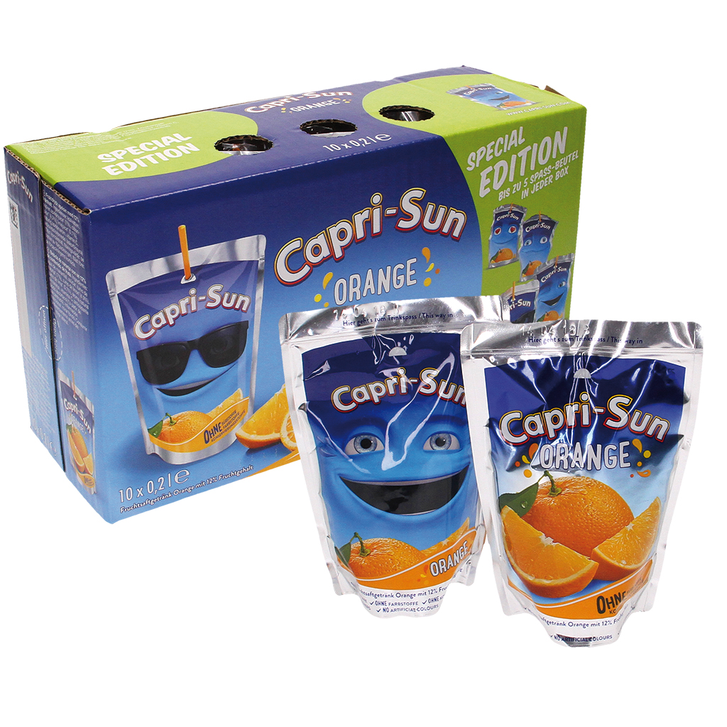 Fruchtsaftgetränk "Capri Sun-Orange" mit 12% Fruchtgehalt 10 x 200ml